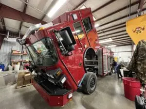 Fire truck repair facility