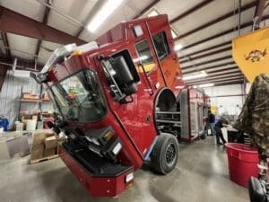 Fire truck repair facility